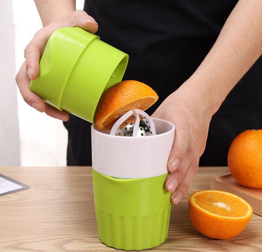 start pressing juice from citrus