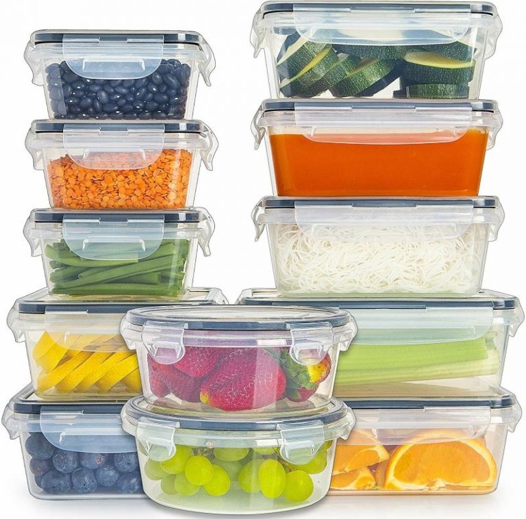 6 Pcs BPA Free PP Plastic Food Storage Container